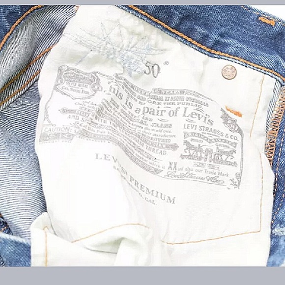 Levis Womens 501 Selvedge Jeans - Picture 6 of 8